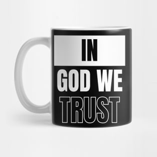 Colorful In God we Trust Christian Design Mug